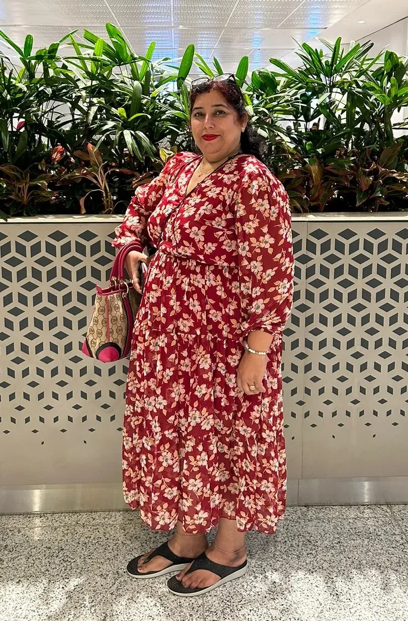 Sangeeta before starting the plan